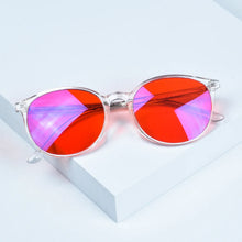 Загрузить изображение в средство просмотра галереи, SHINU Red Glasses Blue Light Glasses for Better Sleep Blue Light Blocking Glasses Orange Lenses Tr90 Women Eyeglasses SH2022