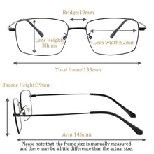Load image into Gallery viewer, Progressive Multifocal Reading Glasses Men Y2k Glasses Metal Frame progressive lenses automatic adjustment lunette progressive