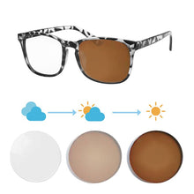 Load image into Gallery viewer, Anti Blue Light Reading Glasses for Tired View of Woman Near and Far Multifocal Progressive Eyeglasses Photochromic Sunglasses