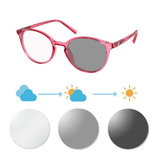 Load image into Gallery viewer, bluelight reading glasses women glasses with diopters photochromic near and far multifocal eyeglasses presbyopic reading glasses