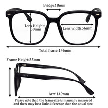 Загрузить изображение в средство просмотра галереи, SHINU Reading glasses woman Big Size Myopia glasses progressive multifocal eyeglasses anti blue light prescription presbyopia