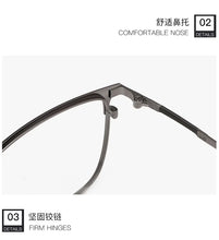 Загрузить изображение в средство просмотра галереи, SHINU Brand Multifocal Lens Glasses Titanium Near and Far Multifocal Eyeglasses for Men Titanium Prescription Glasses Customized
