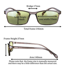 Carregar imagem no visualizador da galeria, SHINU Smart Lens Reading Glasses for Man Blocking Harmful Blue Light Release Beneficial Blue Light EMS TR90 Glasses for Men