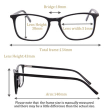 Load image into Gallery viewer, Men's glasses acetate frame reading glasses progressive multifocal for far and near custom astigmatism glasses myopia presbyopic