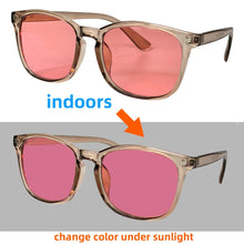 Carregar imagem no visualizador da galeria, SHINU FL41 Tinted Glasses FL-41 Migraine Glasses Block 480-520nm Blue Green Light Anti Photophobia Tint Color Sunglasses Women