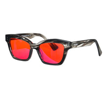 Загрузить изображение в средство просмотра галереи, SHINU Better Sleep Blue Light Blocking Glasses Men Red Lenses Anti Green Light Orange Clear lens acetate frame computer eyewear