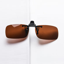 Load image into Gallery viewer, Anti Blue Light Clip on Glasses Polarized Clip on Sunglasses Orange Bluelight Lens Yellow Anti-glare Driving Lenses Brown Grey