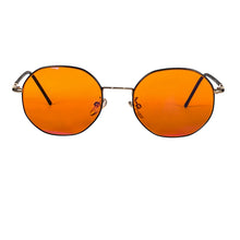 Загрузить изображение в средство просмотра галереи, SHINU Round Glasses Blue Light Glasses Men Women Blue Light Protection Lenses Orange Red Glasses Anti Green Light for Good Sleep