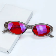 Load image into Gallery viewer, TR90 Cat Eye Glasses Woman Red Lens Good Sleeping Glasses Orange Lenses for Gaming Blue Light Filter Lens Improve Sleep Insomnia