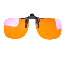 Загрузить изображение в средство просмотра галереи, Big Size Square Shape Red Lens Clip on Better Sleep ClipOn Orange Lens Yellow Driving Lenses Black Polarized Sunglasses Clip On