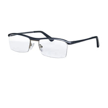 Загрузить изображение в средство просмотра галереи, Square Shape Half Frame Glasses Man Aluminium Magnesium Glasses Custom Prescription Glasses for Men Blue Light Myopia Lenses