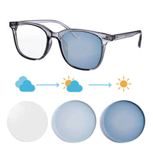 Carregar imagem no visualizador da galeria, SHINU shortsighted glasses women photochromic bike glasses white glasses y2k myopia graduated pupils tr90 frame custom diopter