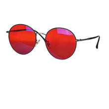 Load image into Gallery viewer, Round frame glasses man Red Lenses Butter Sleep Blue Light Blocking Orange Lense for long time work Eliminate Eye Strain Glasses