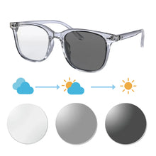 Carregar imagem no visualizador da galeria, SHINU shortsighted glasses women photochromic bike glasses white glasses y2k myopia graduated pupils tr90 frame custom diopter