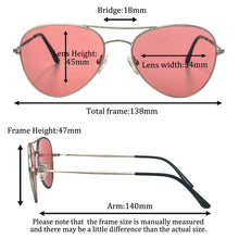 Load image into Gallery viewer, SHINU FL-41 Glasses for Men Women Migraine Relief Anti Blue Green Light 480-520nm Rose Tinted Lens Photophobia Eye Strain