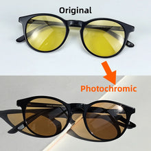 Загрузить изображение в средство просмотра галереи, Photochromic Polarized Sunglasses Anti Blue Light Computer Glasses Night Vision for Driving Acetate Frame Woman