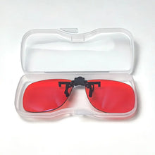 Загрузить изображение в средство просмотра галереи, Big Size Square Shape Red Lens Clip on Better Sleep ClipOn Orange Lens Yellow Driving Lenses Black Polarized Sunglasses Clip On
