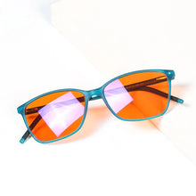 Load image into Gallery viewer, Blue light blocking Computer GLasses Women Red lenses 100% blocking for good sleep Orange lenses 99% long time with blue light