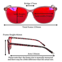 Load image into Gallery viewer, Red Glasses for Women Orange Gaming Glasses Blue Light Filter Computer Work Glasses Red Lenses Acetate Y2k Glasses for Women