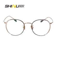 Загрузить изображение в средство просмотра галереи, prescription glasses women progressive near and far multifocal eyeglasses metal glasses frame for ladies myopia and multifocal