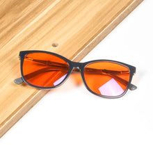 Load image into Gallery viewer, Aectate Glasses Women Blue Light Blocking Computer GLasses Red Lenses for Good Sleep Orange for Long Time Cr39 No Color Lenses