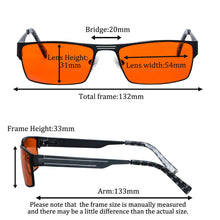 Загрузить изображение в средство просмотра галереи, Men’s glasses blue light blocking glasses Orange clear lenses leopard computer glasses computer screen protection glasses man