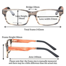 Load image into Gallery viewer, Progressive Multifocal Reading Glasses Men Women wooden glases multifocal near and far presbyopia myopia for single vision