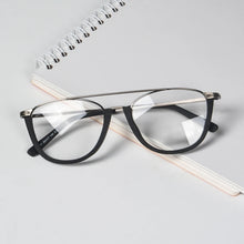 Загрузить изображение в средство просмотра галереи, Multifocal Grade Glasses Near and Far Progressive Multifocal Glasses Stainless Metal Frame Optical Lenses Prescription Custom