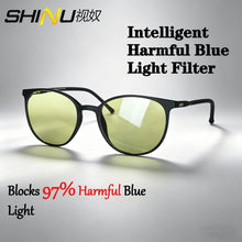 Carregar imagem no visualizador da galeria, SHINU Intelligent Anti Harmful Blue Light Reading Glasses New Technique Protection Lenses For Men Presbyopic Glasses With Case