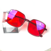 Load image into Gallery viewer, Orange Gaming Glasses Blue Light Filter Computer Work Glasses Red Lenses Red Glasses for Women RGA093