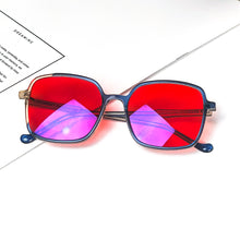 Load image into Gallery viewer, Orange Gaming Glasses Blue Light Filter Computer Work Glasses Red Lenses Red Glasses for Women RGA093