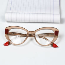 Загрузить изображение в средство просмотра галереи, SHINU Blue Light Blocking Computer Glasses Women Frame for Reading Gaming Red Orange Eyeglasses