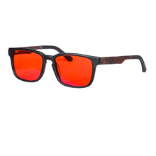 Загрузить изображение в средство просмотра галереи, Red Lens Computer Glasses Acetate Frame Men Light Blue Blocking Eyeglasses Sleep Better