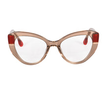 Загрузить изображение в средство просмотра галереи, SHINU Blue Light Blocking Computer Glasses Women Frame for Reading Gaming Red Orange Eyeglasses