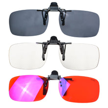 Load image into Gallery viewer, SHINU Anti Blue Light Clip on Red Lenses Better Sleep Clipon Blue Light Gaming Yellow Driving Polarized