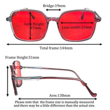 Load image into Gallery viewer, Orange Gaming Glasses Blue Light Filter Computer Work Glasses Red Lenses Red Glasses for Women RGA093