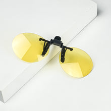 Load image into Gallery viewer, Anti Blue Light Clip on Glasses Polarized Clip on Sunglasses Orange Bluelight Lens Yellow Anti-glare Driving Lenses Brown Grey