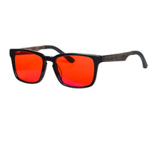 Загрузить изображение в средство просмотра галереи, Red Lens Computer Glasses Acetate Frame Men Light Blue Blocking Eyeglasses Sleep Better