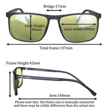 Загрузить изображение в средство просмотра галереи, SHINU Blue Light Blcoking Glasses Men Yellow Lens Blocking Harmful Blue Light Only Smart Vision Glasses Plus