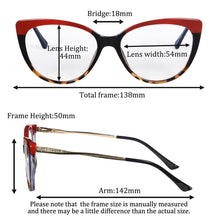 Load image into Gallery viewer, Dyed Color Sunglasses with Buyer Request Reading Glasses Women Myopia Eyeglasses Uv 400 Protection 5018