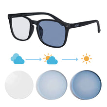 Загрузить изображение в средство просмотра галереи, Мужские очки, фотохромные линзы, очки по рецепту, мужские фотохромные очки для близорукости, очки для близорукости с линзами 8068