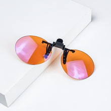 Load image into Gallery viewer, Anti Blue Light Clip on Glasses Polarized Clip on Sunglasses Orange Bluelight Lens Yellow Anti-glare Driving Lenses Brown Grey