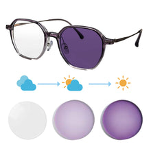 Load image into Gallery viewer, SHINU Optical Lenses with Intelligent Progressive Multifocal Lenses Photochromic Glasses for Men Frame T1032
