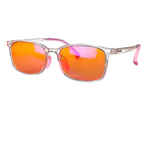 Загрузить изображение в средство просмотра галереи, SHINU Square Shape Kids Glasses Blue Light Blocking Glasses Children Glasses 129mm Wide Red Lenses