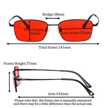 Load image into Gallery viewer, SHINU titanium eye glasses frame for men Red Lenses 100% Blocking Blue Green Light Eyeglasses Protecting Eyes Glasses Good Sleep