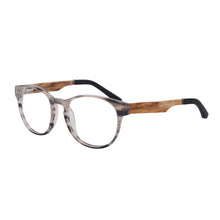 Carregar imagem no visualizador da galeria, Shinu óculos de leitura multifoco progressivo fotocromático, mudança de cor cinza, leitores bifocais, acetato, armação de madeira zf110