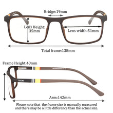 Load image into Gallery viewer, Anti Blue Ray Blocking Myopia Eyeglasses Men Anti Fatigue Computer Working Glasses SHINU-SH052N