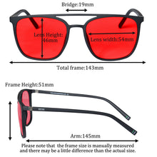 Carregar imagem no visualizador da galeria, SHINU Light Blocking Glasses Red Lens Blue and Green Blocking Glasses Disruptive Eliminate Eye Strain 080RD
