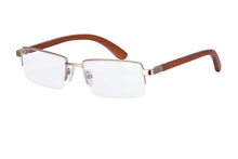Load image into Gallery viewer, SHINU Anti Blue Light Reading Glasses +300 Men's Wood Frame Glasses Blue Light Filters Computer Eyeglasses-2738/2742