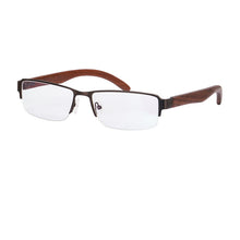 Load image into Gallery viewer, SHINU Men's Reading Glasses Blue Light Blocking Computer Eyeglasses See Clearly Glasses for Looking Far Wood Frame 2726